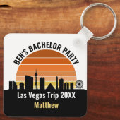 ベガスストリップサンセットカスタムバケーション キーホルダー (裏面)