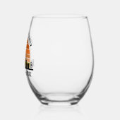 ベガスストリップサンセットカスタムバケーション ステムなしワイングラス (左)