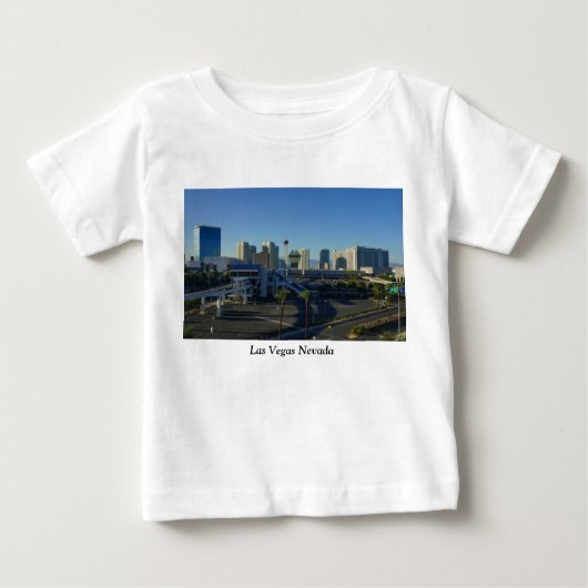 ベガスストリップ前方 ベビーTシャツ (正面)