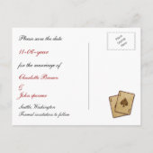 ベガスセーブ・ザ・デート案内 案内ポストカード (裏面)