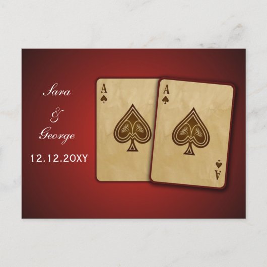 ベガスセーブ・ザ・デート案内 案内ポストカード (正面)