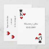 ベガスセーブ・ザ・デート案内 案内ポストカード (正面/裏面)