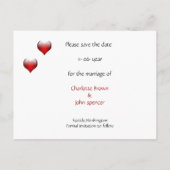 ベガスセーブ・ザ・デート案内 案内ポストカード (裏面)