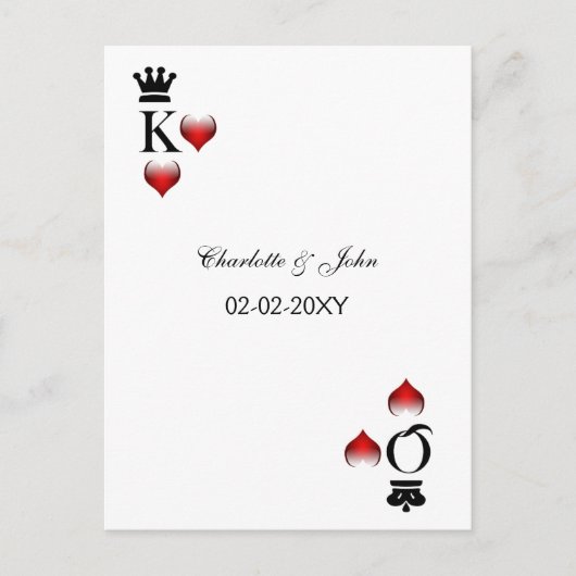 ベガスセーブ・ザ・デート案内 案内ポストカード (正面)