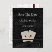 ベガスセーブ・ザ・デート案内 案内ポストカード (正面/裏面)