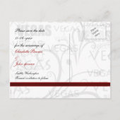 ベガスセーブ・ザ・デート案内 案内ポストカード (裏面)