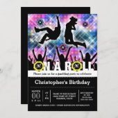 ベガスディスコ賭博テーマパーティークラブシーン 招待状 (正面/裏面)