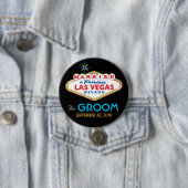 ベガスデスティネーションウェディング新郎ボタン 缶バッジ (インサイチュ)