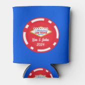 ベガストランプのポーカーチップ結婚したクーラーボックス 缶クーラー (正面)