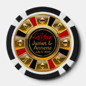 ベガスニューライウィズカジノチップレッド&ブラック ポーカーチップ (裏面)