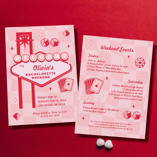 ベガスバチェロレッテ招待状 招待状