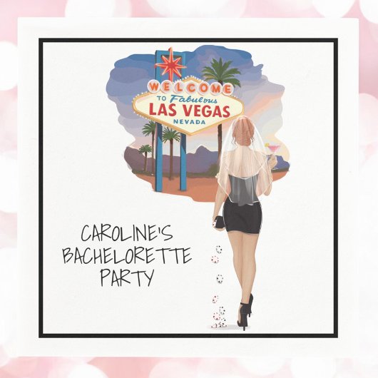 ベガスバチェロレッテ赤毛の花嫁 スタンダードカクテルナプキン