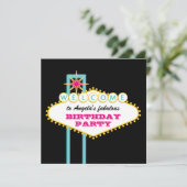 ベガスパーティーピンクサイン 招待状 (スタンド正面)