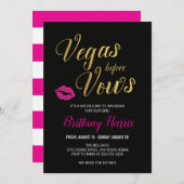 ベガスビエブズバチェロレッテ招待状 招待状 (正面/裏面)