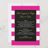 ベガスベビー旅程招待状 招待状 (裏面)