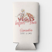 ベガス前の誓い カジノラッキー モダン バチェロレッテ スリム缶クーラー (裏面)