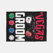 ベガス新婦新郎エンゲージメントベガスバチェロレッテパーティー フリースブランケット (正面(横))