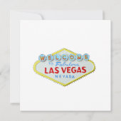 ベガス新郎パーティーのショーガール 招待状 (裏面)