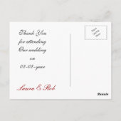 ベガス結婚のカーサンキュード ポストカード (裏面)