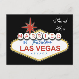 ベガス結婚のカーサンキュード ポストカード