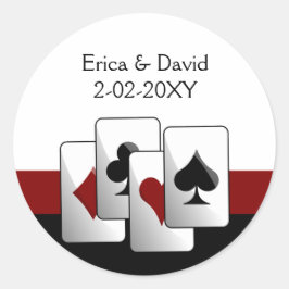ベガス結婚封筒用シール ラウンドシール