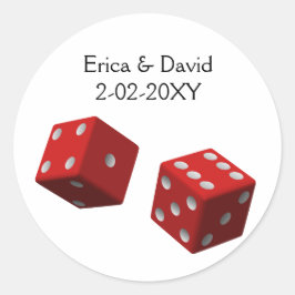 ベガス結婚封筒用シール ラウンドシール