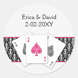 ベガス結婚封筒用シール ラウンドシール