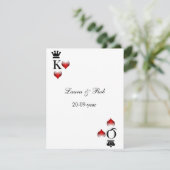 ベガス結婚式の出欠カード 出欠カード (スタンド正面)