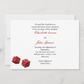 ベガス結婚式招待状 招待状 (裏面)