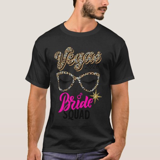 ベガス花嫁隊2026 ヴェガスで結婚 バチェラーエット Tシャツ (正面)