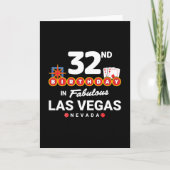 ベガス誕生日パーティー - 32歳の誕生日 in Vegas カード (正面)