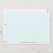 ベガス週末バチェロレッテ招待状（アクア） 招待状 (裏面)