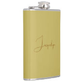 ベガス金ゴールドゴールデンブラウンカラー書道名 フラスク (右)