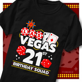 ベガス風21歳の誕生日パーティー・デザイン Tシャツ