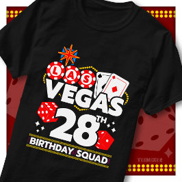 ベガス風28歳の誕生日パーティー仲間 Tシャツ