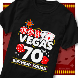 ベガス風70歳の誕生日パーティー・マッチンググッズ Tシャツ