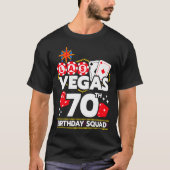 ベガス風70歳の誕生日パーティー・マッチンググッズ Tシャツ (正面)