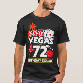 ベガス風72歳の誕生日パーティー・デザイン Tシャツ (正面)