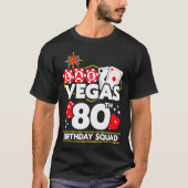 ベガス風80歳の誕生日パーティー・バチェラーグッズ Tシャツ (正面)