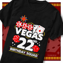 ベガス22歳の誕生日パーティー・マッチングTシャツ Tシャツ