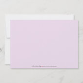 ベガス·ウィークエンド·バチェロレッテ·招待状（ラベンダー） 招待状 (裏面)