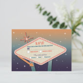 ベガス ウェディング カジノ RSVP 返信カード (スタンド正面)