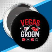 ベガス ウェディング - グルーム - ベガス バチェラーパーティー スクワッド 缶バッジ
