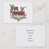 ベガス ウェルカム サイン 名刺 (正面/裏面)