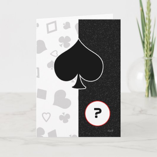 ベガス: カスタムな年齢のバースデー・カード カード (正面)