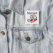 ベガス(サイコロ)で結婚した 缶バッジ (インサイチュ)