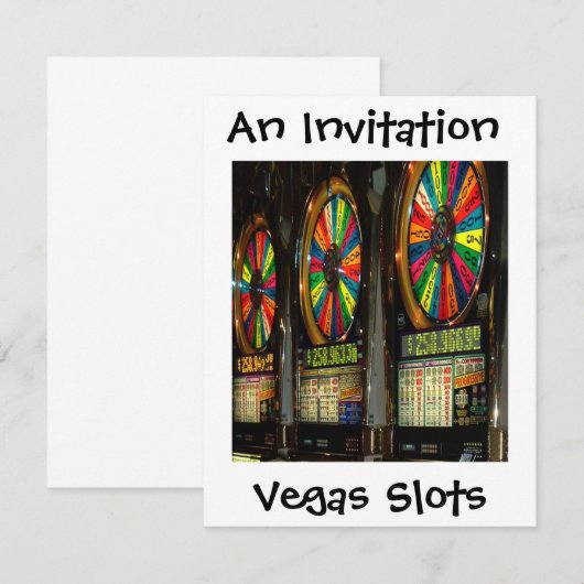 ベガス スロット 招待状 (正面/裏面)