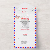 ベガス　デスティネーション　ウェディング　エアメール　オールインワン　Ｉ オールインワン招待状 (内側)