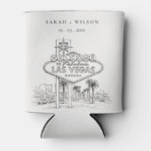ベガス ネバダ州 スケッチ 風景 結婚式 缶クーラー (正面)