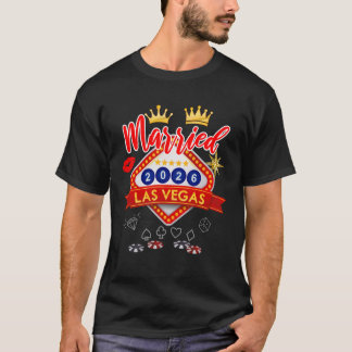 ベガス バチェラー パーティー ヴェガスで結婚 グルーム ブライド Tシャツ